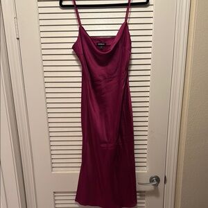 Express Fuchsia Slip Dress